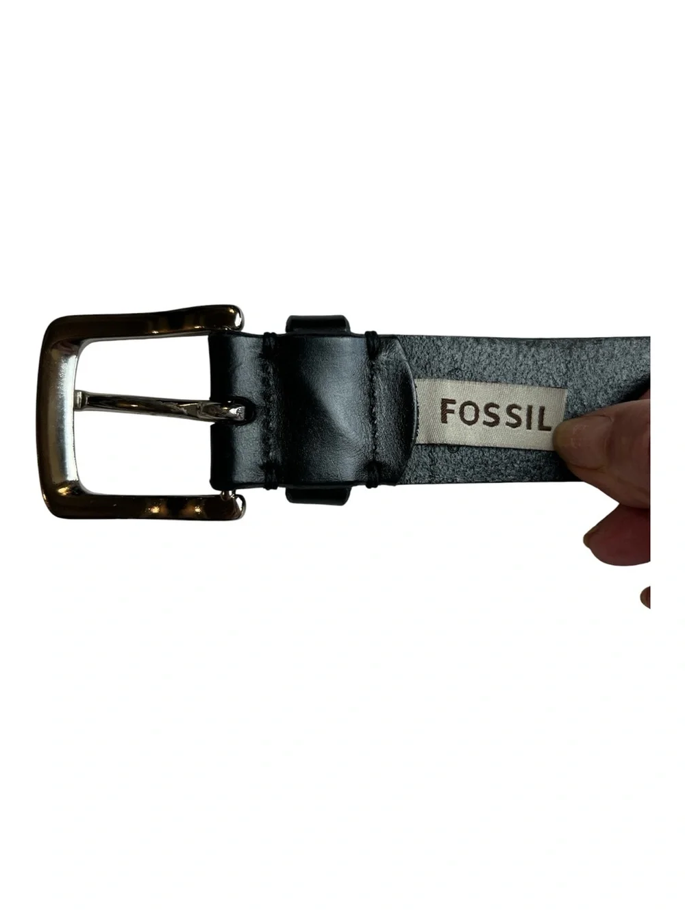Fossil Joe Black Leather Belt